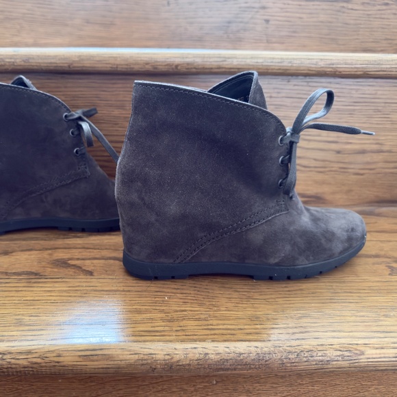Prada Dark Brown Suede Ankle Boots - Picture 5 of 8